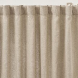 Pottery Barn Belgian Dark Flax Linen 100”x84” Blackout curtain